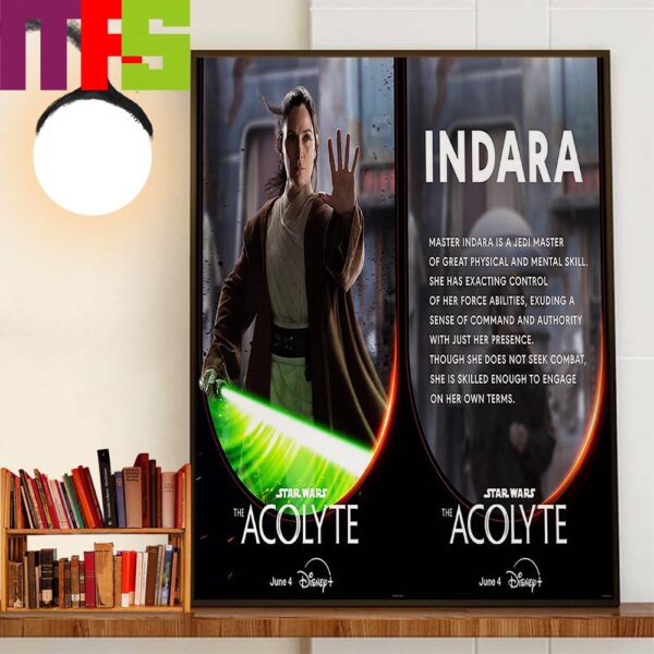 Carrie-Anne Moss As Indara In Star Wars The Acolyte Wall Art Decor Poster Canvas