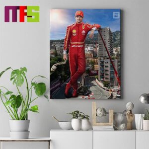 Charles Leclerc Finally Wins Monaco GP 2024 His Home Race Home Decor Poster Canvas