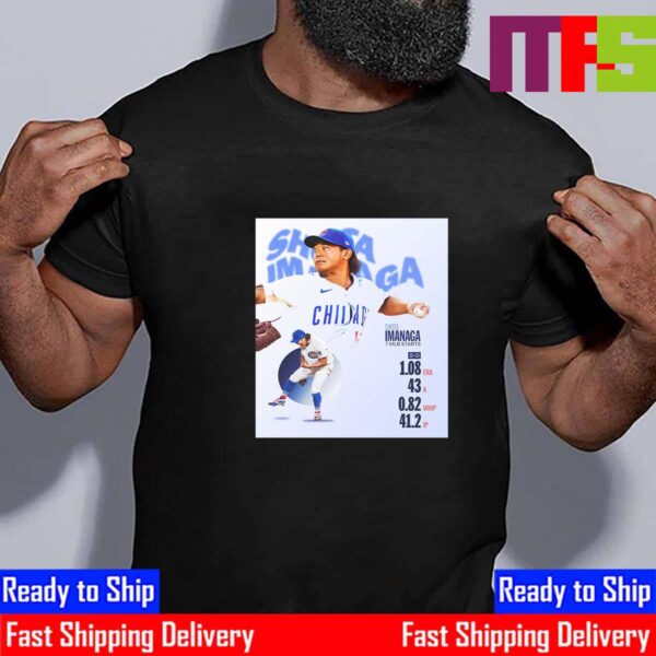 Chicago Cubs Shota Imanaga 7 MLB Starts in MLB Essential T-Shirt