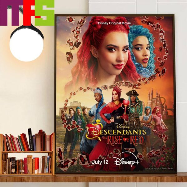 Cinderella Returns Descendants The Rise Of Red A Disney Original Movie July 12th 2024 Home Decorations Wall Art Poster Canvas