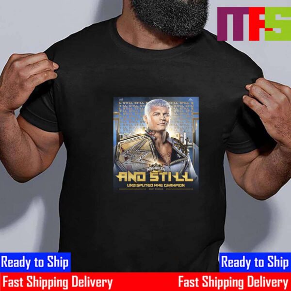 Cody Rhodes And Still Undisputed WWE Champion At WWE King And Queen Of The Ring 2024 Essential T-Shirt