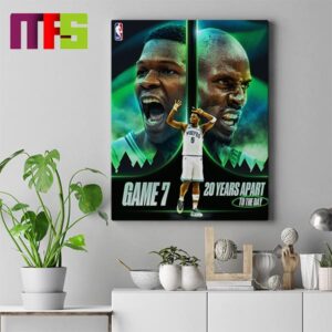 Congrats To Anthony Edwards And Minnesota Timberwolves Game 7 In History Home Decor Poster Canvas