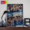 Dallas Mavericks NBA Western Conference Champions 2024 Best In The West Home Decor Poster Canvas