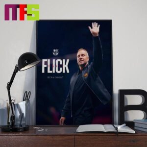 Congrats To Hansi Flick New Head Coach Barcelona 2024 Home Decor Poster Canvas