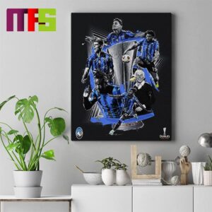 Congratulation Atalanta Champion UEFA Europa League Home Decor Poster Canvas