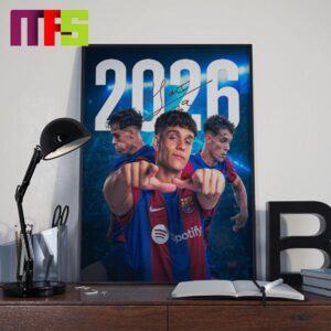 Congratulations Hector Fort Extends Barcelona Contract Until 2026 Home Decor Poster Canvas