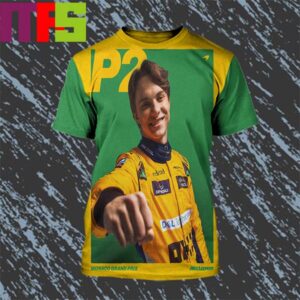 Congratulations Oscar Piastri McLaren Team First Podium In P2 The Monaco GP 2024 All Over Print Shirt