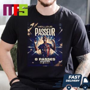 Congratulations Ousmane Dembele The Best Assister In Ligue 1 Essential T-Shirt Congratulations Ousmane Dembele The Best Assister In Ligue 1 Essential T-Shirt