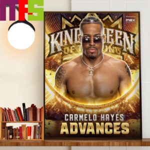 Congratulations To Carmelo Hayes Advances WWE King And Queen Of The Ring Tournament Home Decoration Poster Canvas