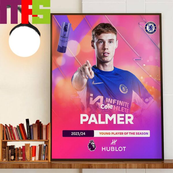 Congratulations To Cole Palmer Is The 2023-2024 Premier League Young Player Of The Season Home Decorations Poster Canvas