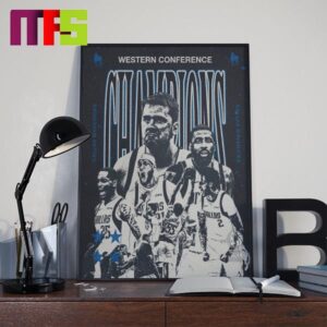 Congratulations To Dallas Mavericks NBA Western Conference Champions 2024 Home Decor Poster Canvas