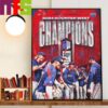 Congratulations To Manchester United 2023-2024 FA Cup Winners Wall Art Decor Poster Canvas