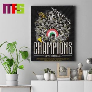 Congratulations To Juventus Champions Coppa Italia 2023-2024 Season For 15th in History Home Decor Poster Canvas