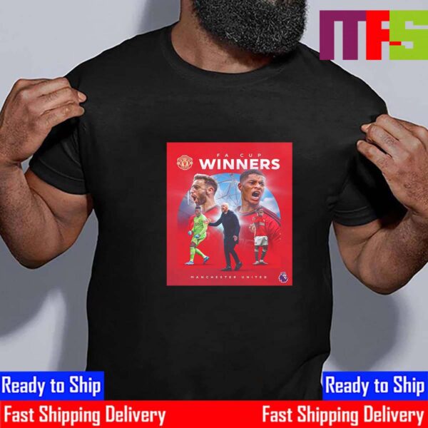 Congratulations To Manchester United 2023-2024 FA Cup Winners Essential T-Shirt