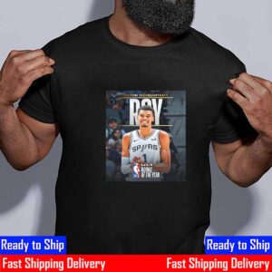 Congratulations To Victor Wembanyama Is The 2023-24 KIA NBA Rookie Of The Year Essential T-Shirt Congratulations To Victor Wembanyama Is The 2023-24 KIA NBA Rookie Of The Year Essential T-Shirt