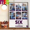 Erling Haaland And Manchester City Are The 2023-2024 Premier League Champions Of England Home Decorations Poster Canvas