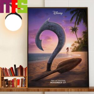 Disney Moana 2 November 27th 2024 Official Poster Wall Art Decor Poster Canvas