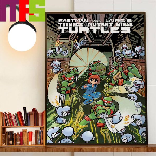 Eastman And Laird’s Teenage Mutant Ninja Turtles Comic Book Bryan Lee O’malley Cover Red Mask Home Decor Poster Canvas