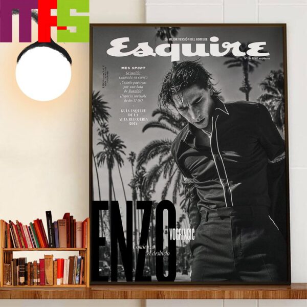 Enzo Vogrincic On Cover Of Esquire Spain For The Latest Issue Home Decorations Wall Art Poster Canvas