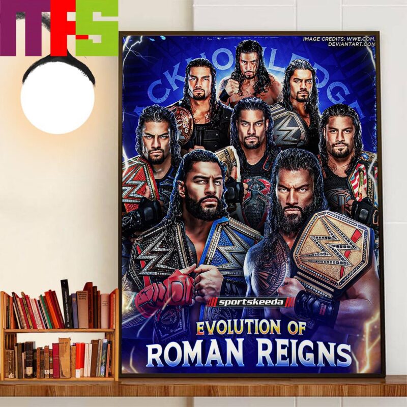 Evolution Of Roman Reigns Wall Art Decor Poster Canvas - Masteez