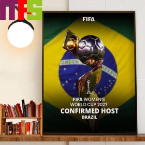 FIFA Womens World Cup 2027 Confirmed Host At Brazil Home Decorations Wall Art Poster Canvas