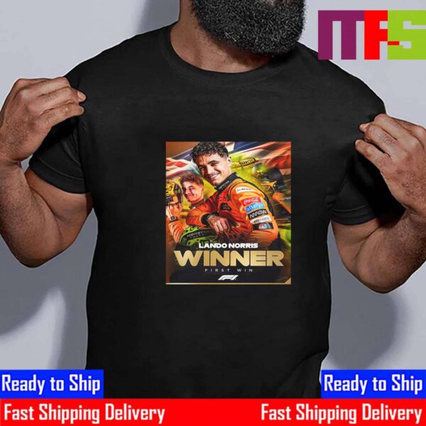 First F1 Win For McLaren Driver Lando Norris Winner The Miami GP 2024 Essential T-Shirt