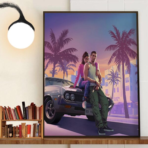 GTA 6 Grand Theft Auto VI Officially Release In Fall 2025 Home Decoration Poster Canvas