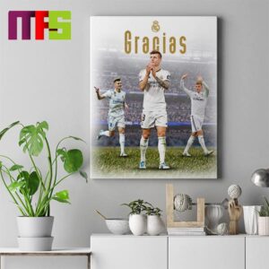 Gracias Toni Kroos Retirement Real Madrid Legend Home Decor Poster Canvas Gracias Toni Kroos Retirement Real Madrid Legend Home Decor Poster Canvas