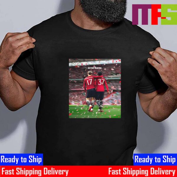 History Makers Alejandro Garnacho And Kobbie Mainoo Became The First Teen Duo To Score In A FA Cup Final Essential T-Shirt