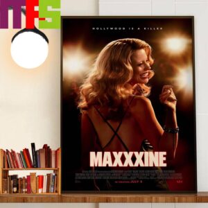 Hollywood Is A Killer MaXXXine 2024 Official Poster Home Decorations Poster Canvas