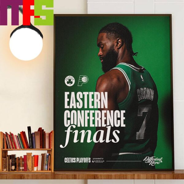 Jaylen Brown And Boston Celtics Advanced Eastern Conference Finals 2024 NBA Playoffs Home Decorations Poster Canvas