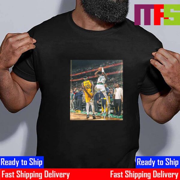 Jaylen Brown Game-Tying Shot To Force OT At Game 1 Boston Celtics Vs Indiana Pacers For Eastern Conference Finals 2023-2024 NBA Playoffs Essential T-Shirt