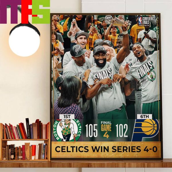 Jaylen Brown Wins Eastern Conference Finals MVP The Boston Celtics Wins Game 4 To Advance To The 2024 NBA Finals Wall Art Decor Poster Canvas