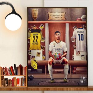 Jude Bellingham Play First UCL Final Against His Former Club In His Home Country Wall Decor Poster Canvas Jude Bellingham Play First UCL Final Against His Former Club In His Home Country Wall Decor Poster Canvas