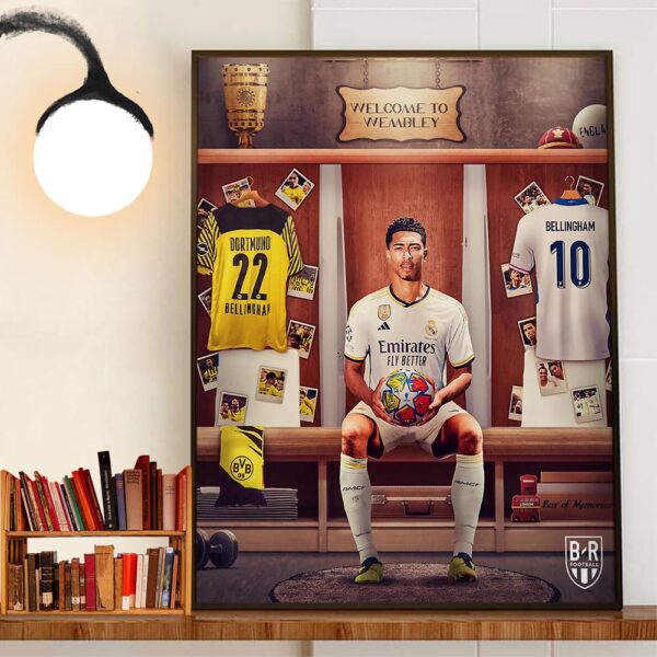 Jude Bellingham Play First UCL Final Against His Former Club In His Home Country Wall Decor Poster Canvas