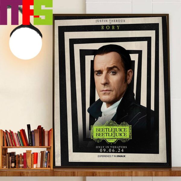 Justin Theroux Is Rory In Beetlejuice Beetlejuice 2024 Home Decorations Wall Art Poster Canvas