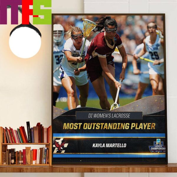 Kayla Martello Is The 2024 NCAA Division I Womens Lacrosse Most Outstanding Player Wall Art Decor Poster Canvas