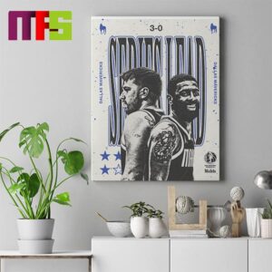Kyrie Irving And Luka Doncic Dallas Mavericks The Western Conference Finals Playoff 2024 Home Decor Poster Canvas