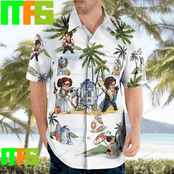 Leia Organa with Han Solo Star Wars Hawaiian Shirt Gifts For Men And Women Hawaiian Shirt