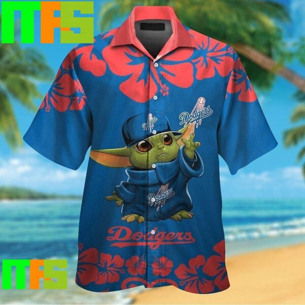 Los Angeles Dodgers Baby Yoda Tropical Hawaiian Shirt Gifts For Men And Women Hawaiian Shirt