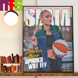 Los Angeles Sparks Player Cameron Brink Sparks Will Fly On Cover SLAM 250 Photographed On Google Pixel Home Decor Poster Canvas