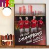 Man United Are The 2023-2024 Emirates FA Cup Champions Wall Art Decor Poster Canvas