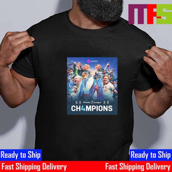 Manchester City Are Premier League Ch4mpions Once Again Essential T-Shirt