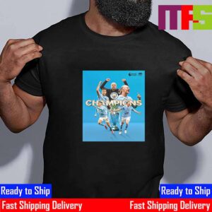 Manchester City Are Premier League Champions For The 4th Consecutive Season Essential T-Shirt Manchester City Are Premier League Champions For The 4th Consecutive Season Essential T-Shirt