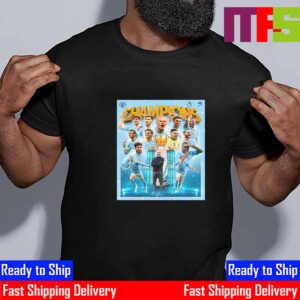 Manchester City Are Premier League Champions For The 8th Time And 4th In A Row Essential T-Shirt Manchester City Are Premier League Champions For The 8th Time And 4th In A Row Essential T-Shirt