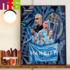 Manchester City Are Winners 2024 Premier League Champions Home Decorations Poster Canvas