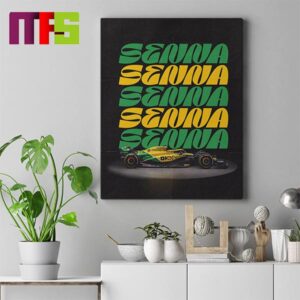 McLaren Senna Special Livery For The 2024 Monaco Grand Prix Home Decor Poster Canvas