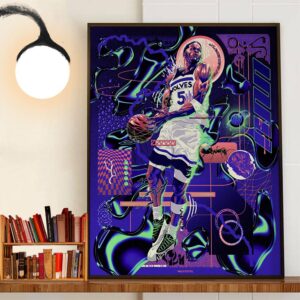 Minnesota Timberwolves Anthony Edwards Digital Art Wall Decor Poster Canvas