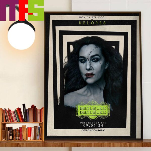 Monica Bellucci Is Delores In Beetlejuice Beetlejuice 2024 Home Decorations Wall Art Poster Canvas