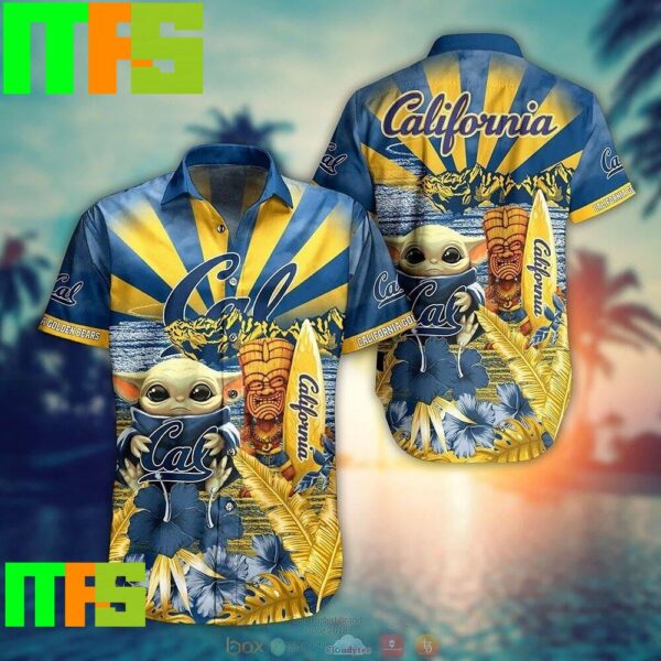 NCAA California Golden Bears Baby Yoda Trendy Aloha Hawaiian Shirt Gifts For Men And Women Hawaiian Shirt